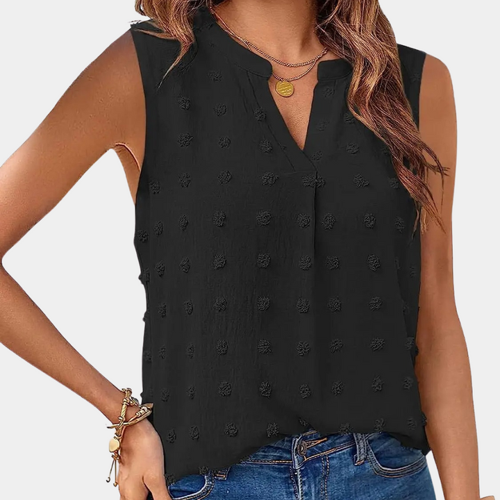 Sibel | Dames Shirt | Casual Mouwloos Zomer Top Shirt voor Vrouwen