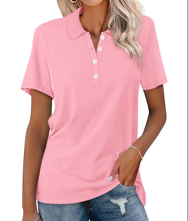 Marjani | Duurzame Poloshirt | Dames Polo Shirt | Met Kraag En Knoopsluiting