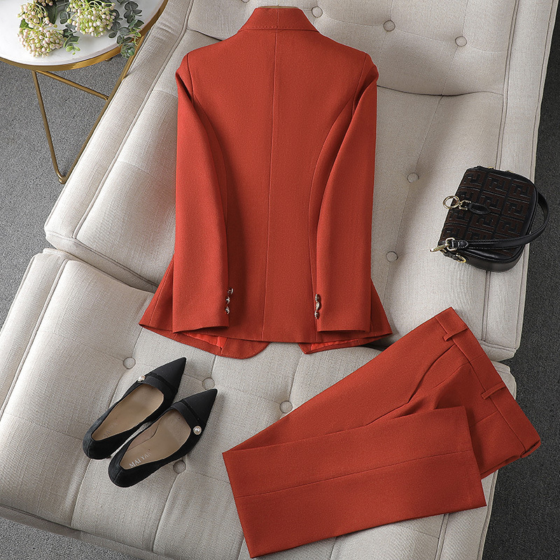 Smaha | Zakelijke Dames Set | Stijlvolle Blazer En Broek Set Voor Vrouwen