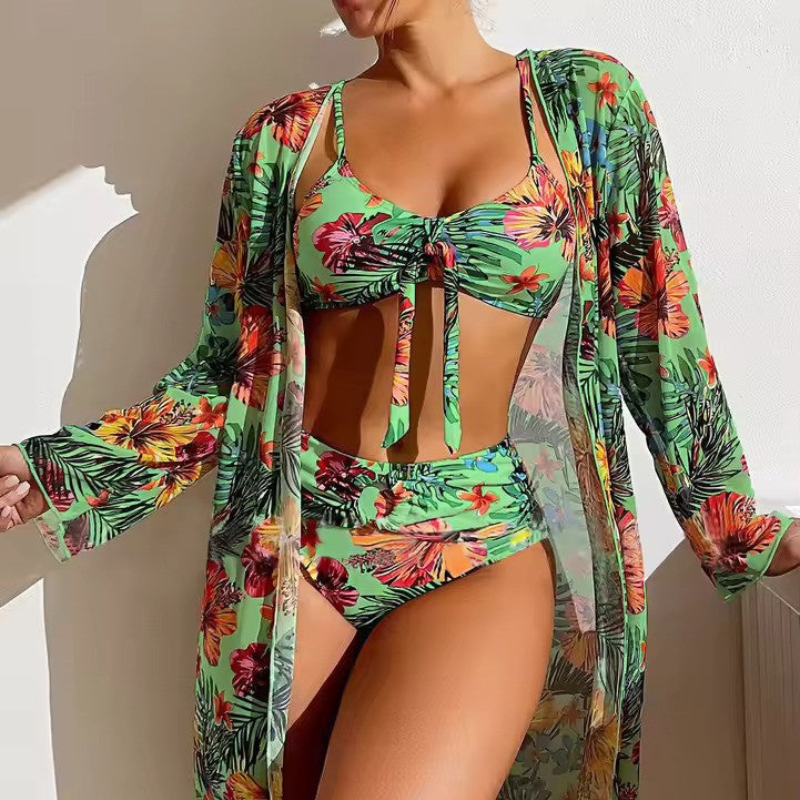 Eclipse | Dames Trendy 3-Delige Bikini Set met Stijlvolle Cover-Up