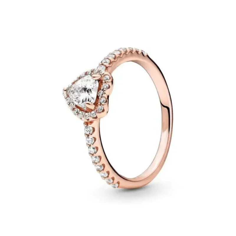 Shayan | Betoverende Dames Ring | 925 Sterling Zilver | Klassieke Hartvormig