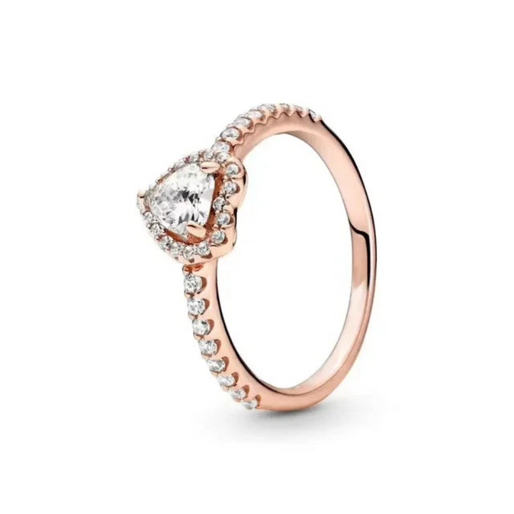 Shayan | Betoverende Dames Ring | 925 Sterling Zilver | Klassieke Hartvormig