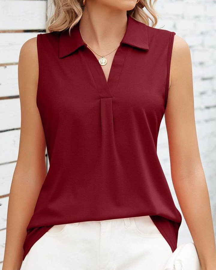 Riley | Dames Mouwloze Blouse | Zomer Casual Top Shirt voor Vrouwen