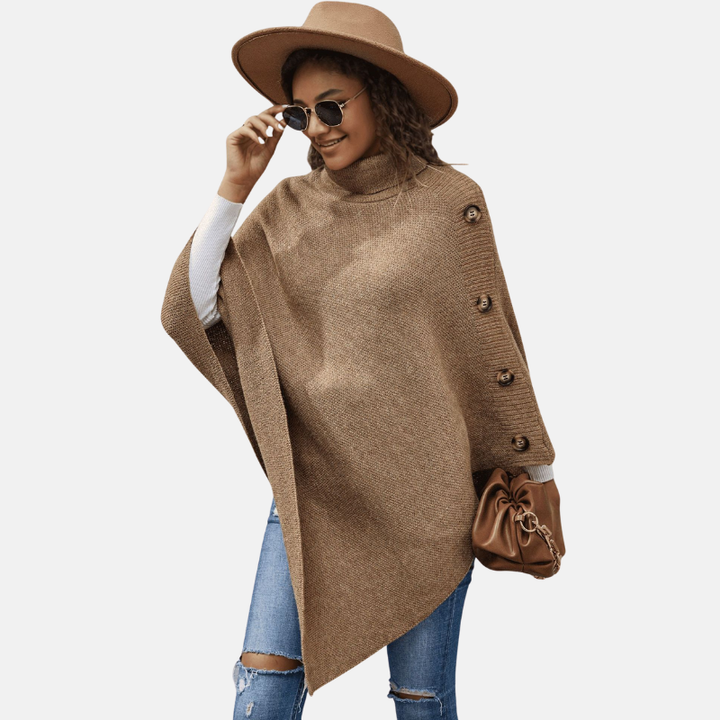 Melanie - Dames Truien - Oversized Trui - Poncho Coltrui - Warm & Modieus - Nieuwe Style