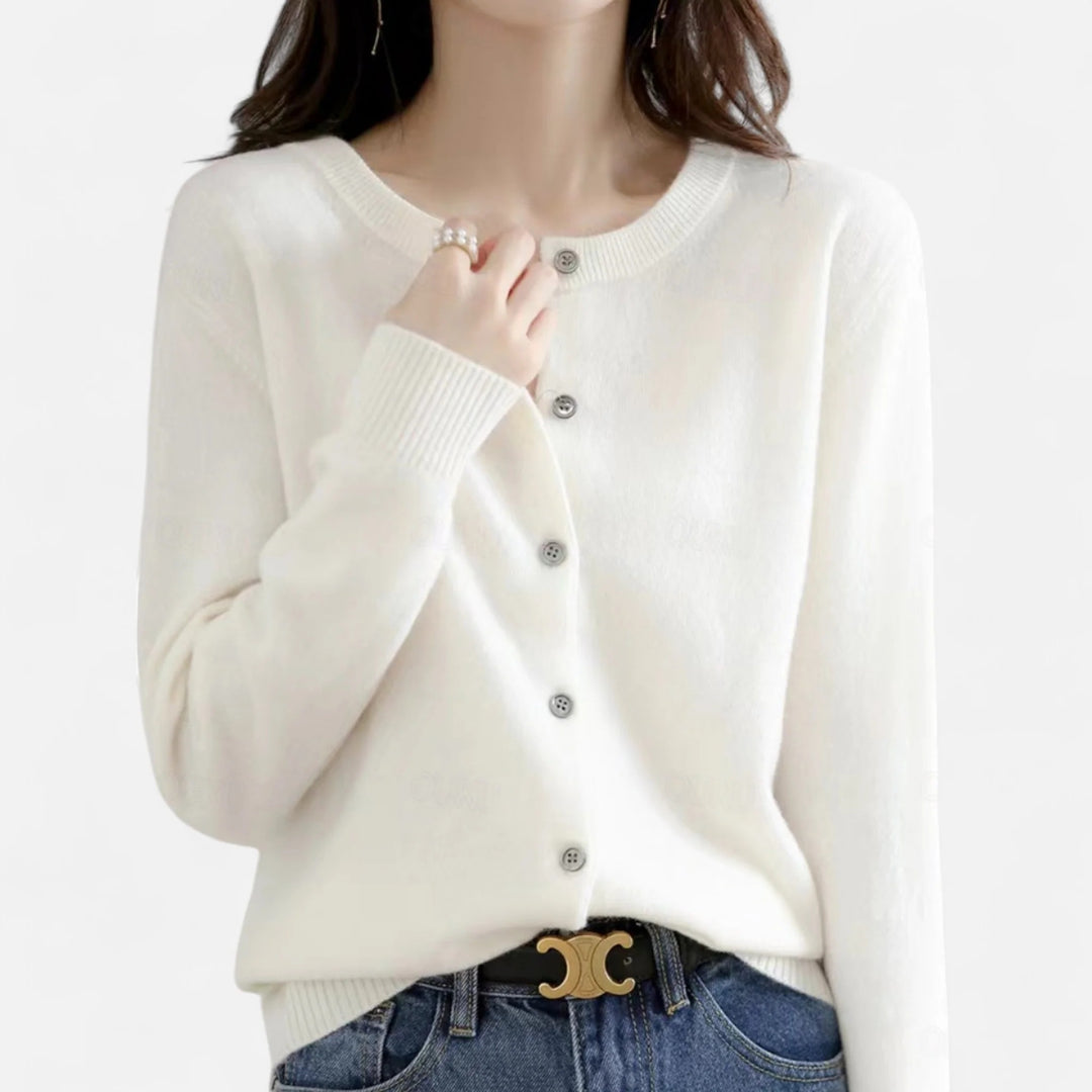 Sorata | Dames Gebreid Cardigan met Ronde Hals