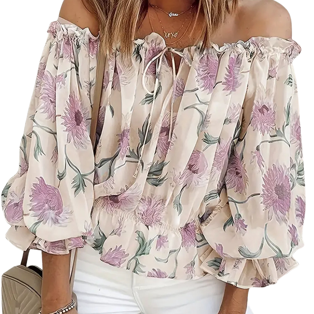 Elsana | Stijlvolle Dames Bloemenblouse | Voor De Lente/Zomer