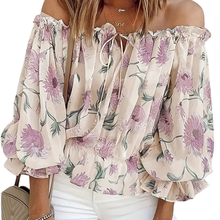 Elsana | Stijlvolle Dames Bloemenblouse | Voor De Lente/Zomer