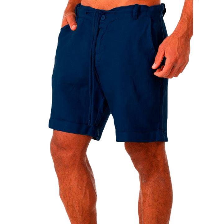 Malcolm | Heren Linnen Zomer Shorts | Korte Broek voor Mannen