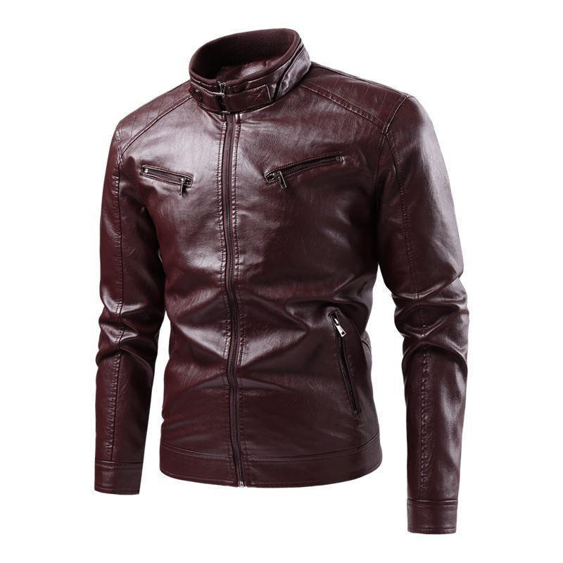Amir | Leren Jas Voor Heren | Slim Fit Voor Stijlvol Comfort