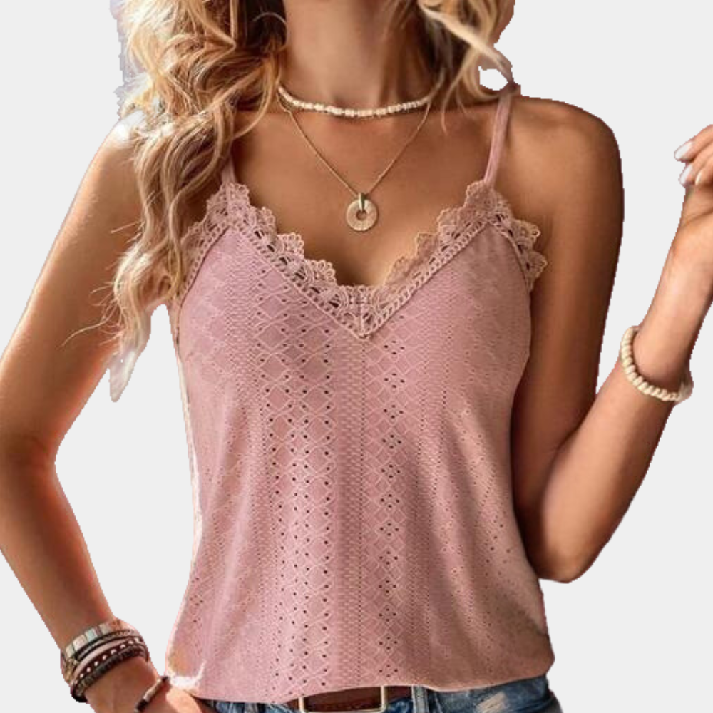 Mosha | Stijlvolle Zomerse Dames Top Met V-Hals | Licht En Elegant
