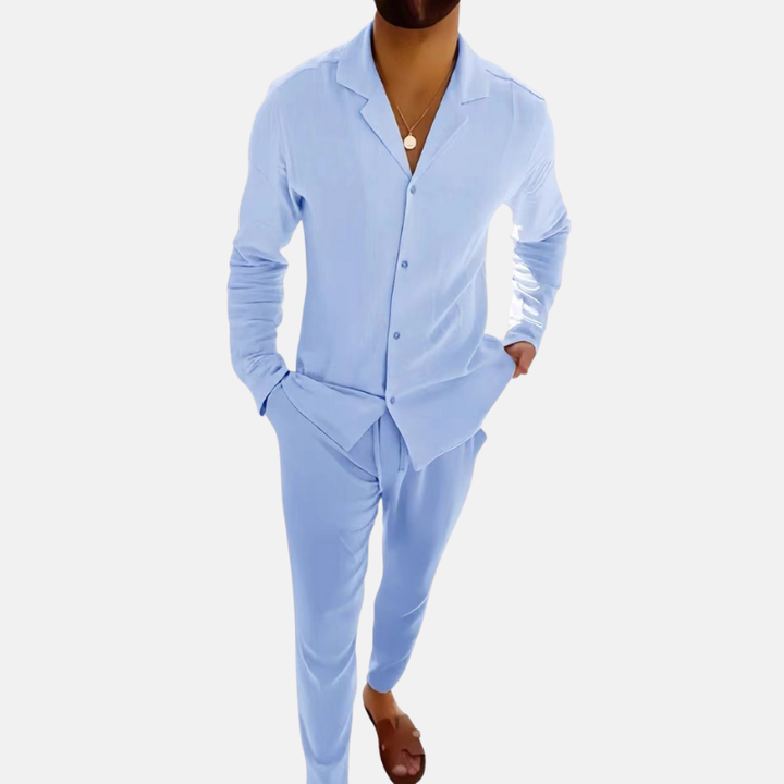 Cris | Heren Kleding | Linnen Herenset | Casual & Comfortabel | Elegante Set