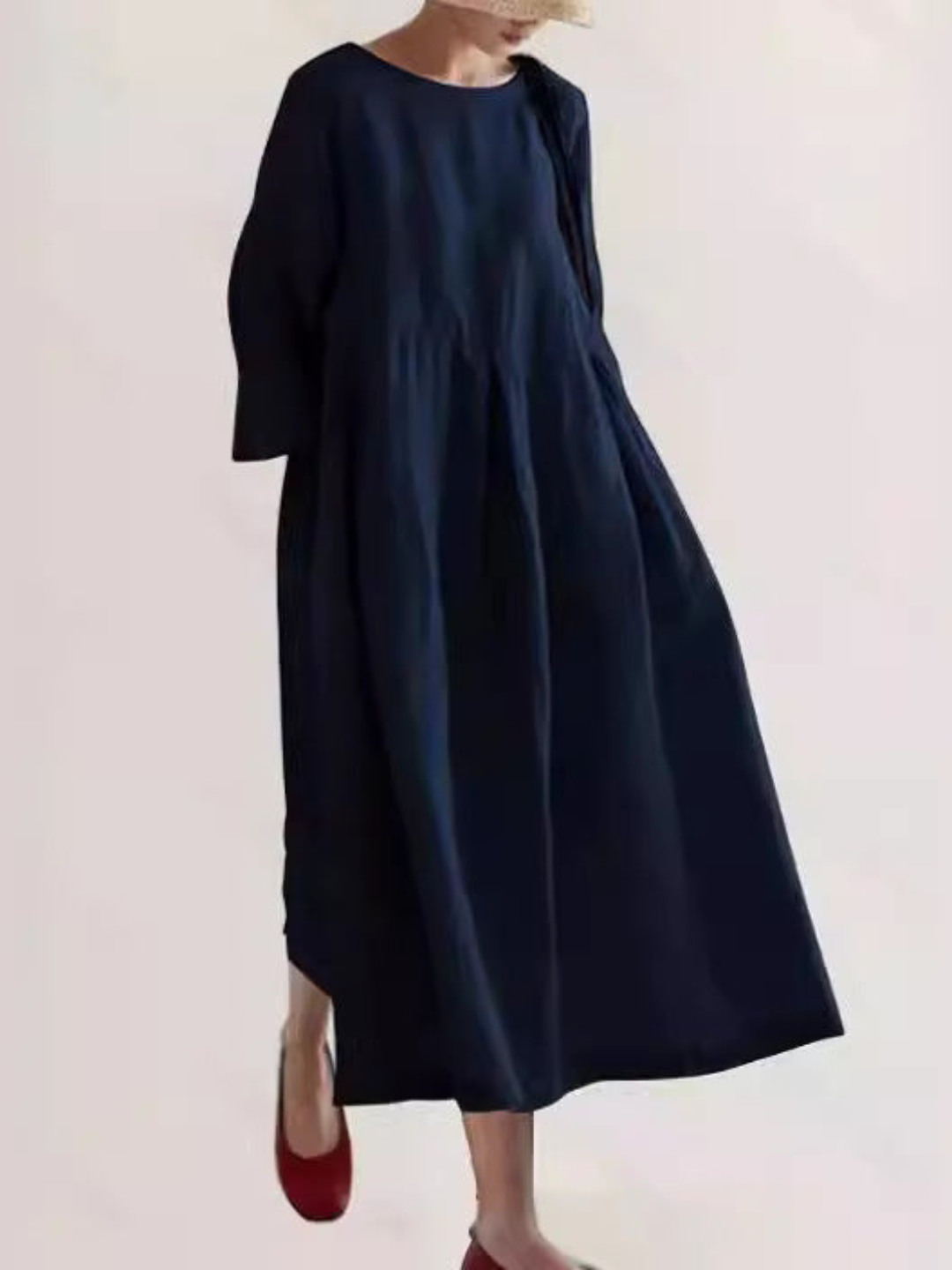 Leylita | Dames Chique Linnen Maxi-jurk met Elegante Losvallende Snit