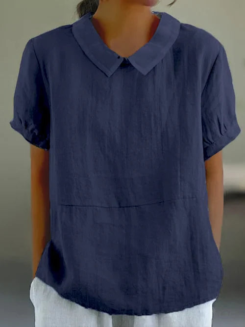 Sophia | Trendy Dames Top | Shirt Met Kraag | Comfortabele Pasvorm