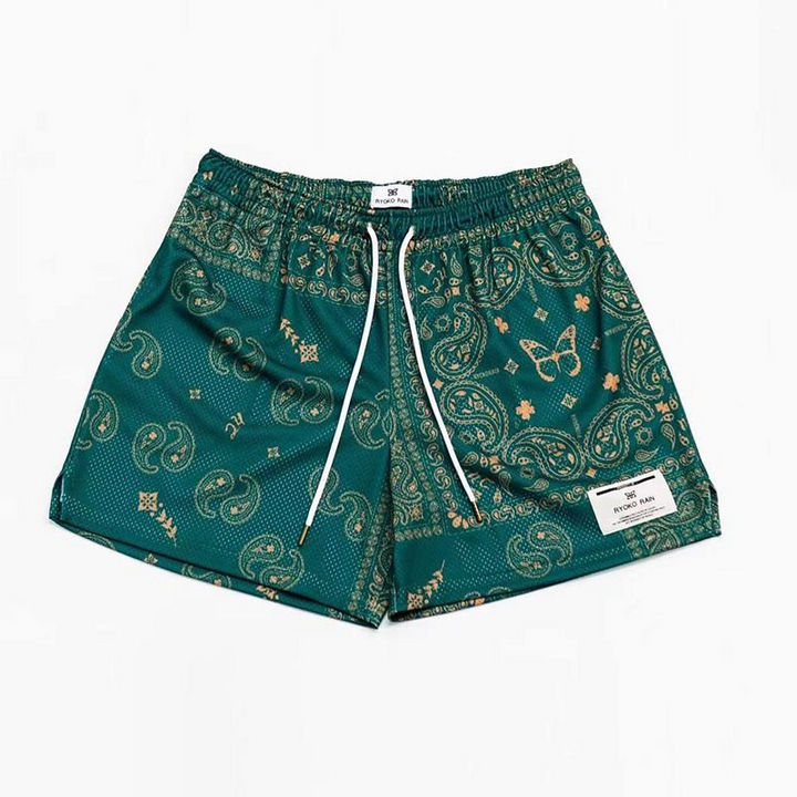 Jason | Heren Bedrukte Korte Broek | Mesh Ademend Zomer Broek voor Mannen