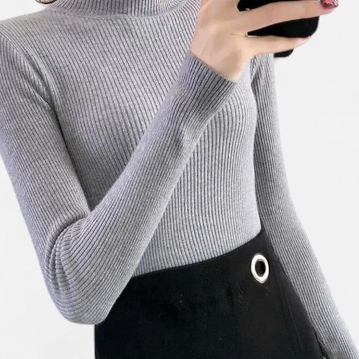 Sorata | Dames Vintage Mock Neck Trui