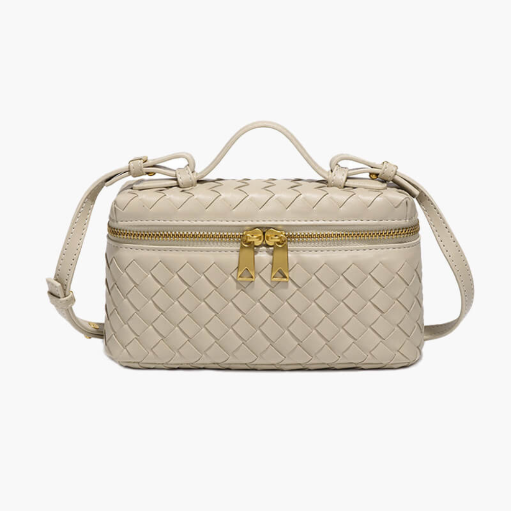 Yashna | Trendy Dames Tas |Gevlochten Crossbodytas | Compact En Chic