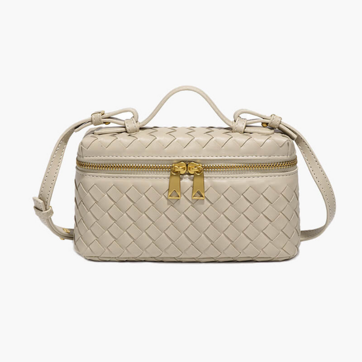 Yashna | Trendy Dames Tas |Gevlochten Crossbodytas | Compact En Chic