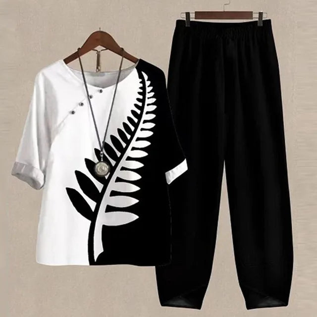 Mira | Dames Casual Zomers Tweedelig Set | Luchtig & Trendy voor Vrouwen