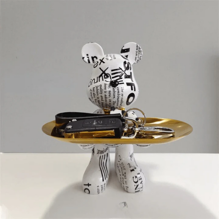 LuxeTray | Decoratieve Beer Met Dienblad | Luxe Woonaccessoire En Opbergtray