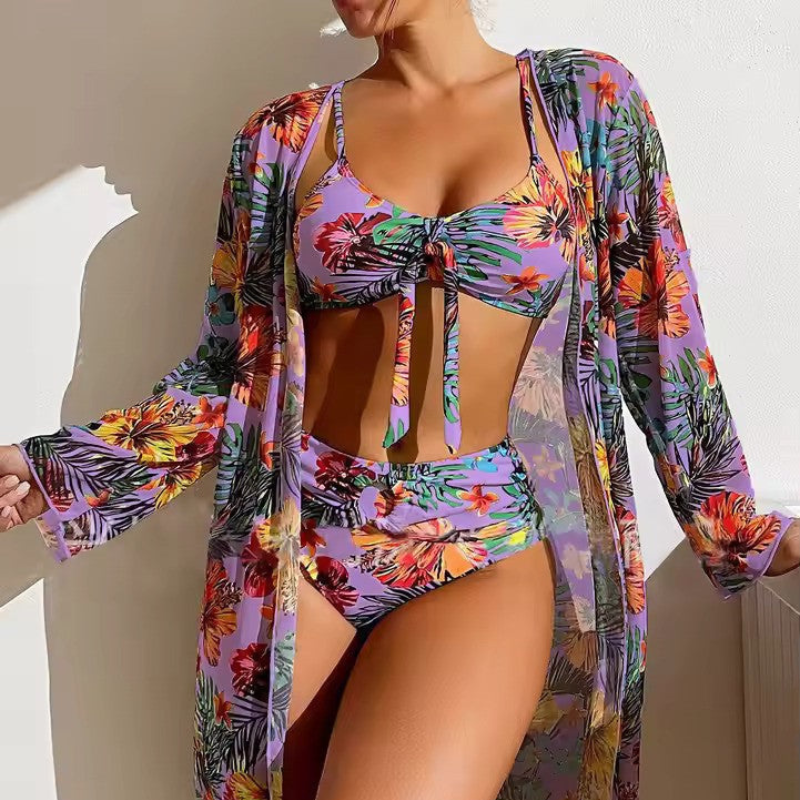 Eclipse | Dames Trendy 3-Delige Bikini Set met Stijlvolle Cover-Up