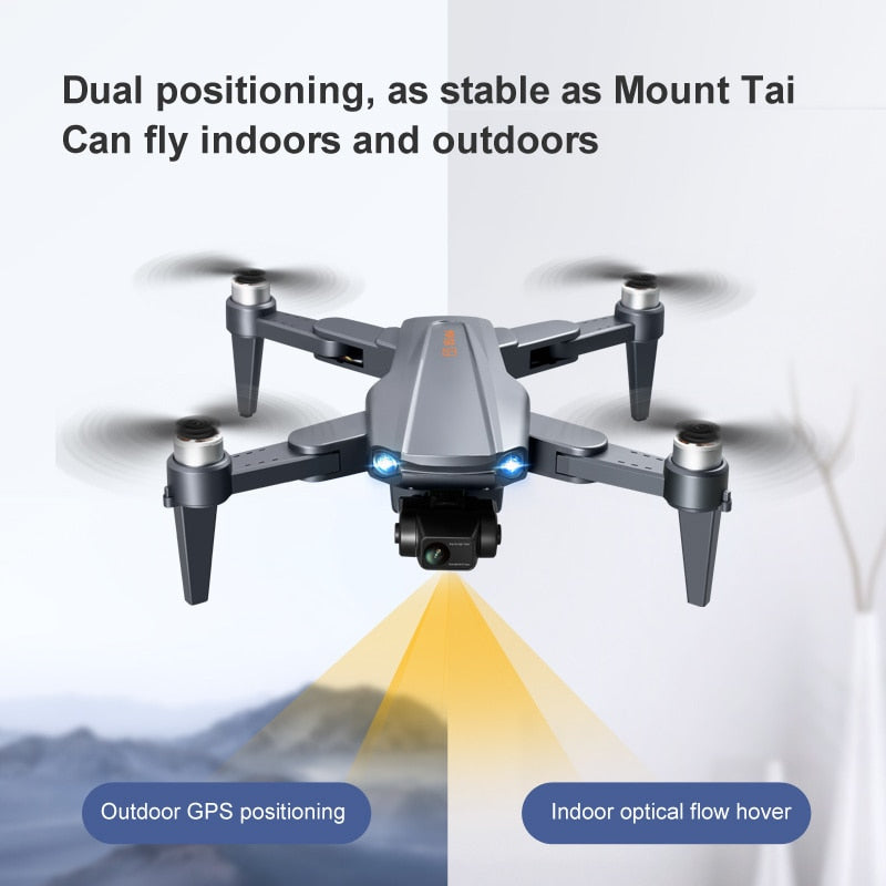 Symfa | Pro Drone | 8K HD Drone Met Dubbele Camera, GPS, en Borstelloze Motoren