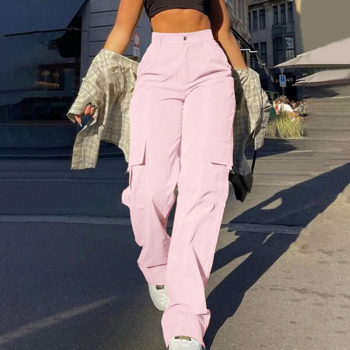 Pamela | High-Waist Cargo Broek Voor Dames