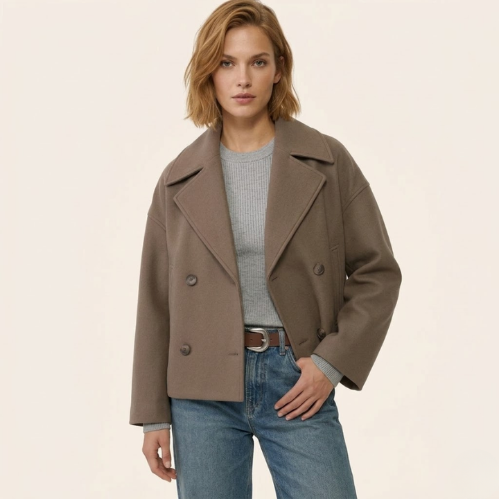 Sorata | Dames Jas | Korte Overslagjas Chic Elegant