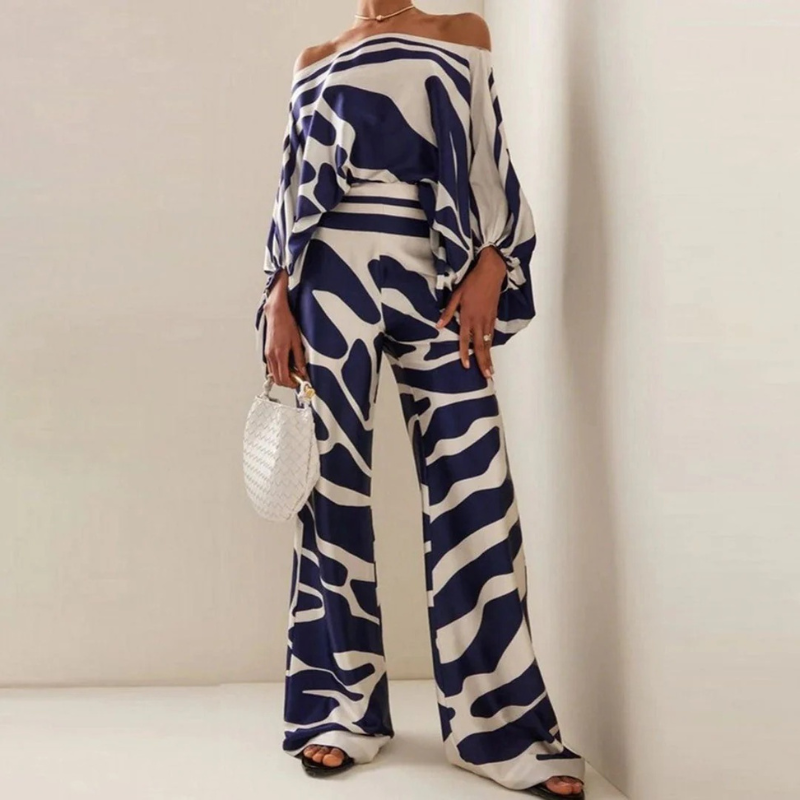 Lumi | Elegante Tweedelige Dames Set | Chique Off-Shoulder Blouse