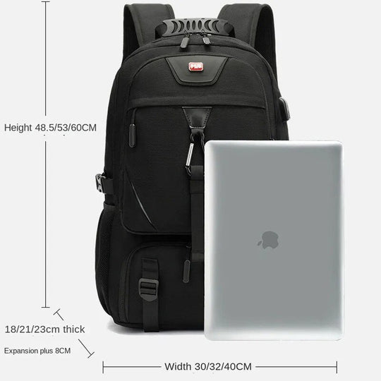 Tech Tray Pro | 50-80L | De Ultieme Rugzak Met Usb-Aansluiting