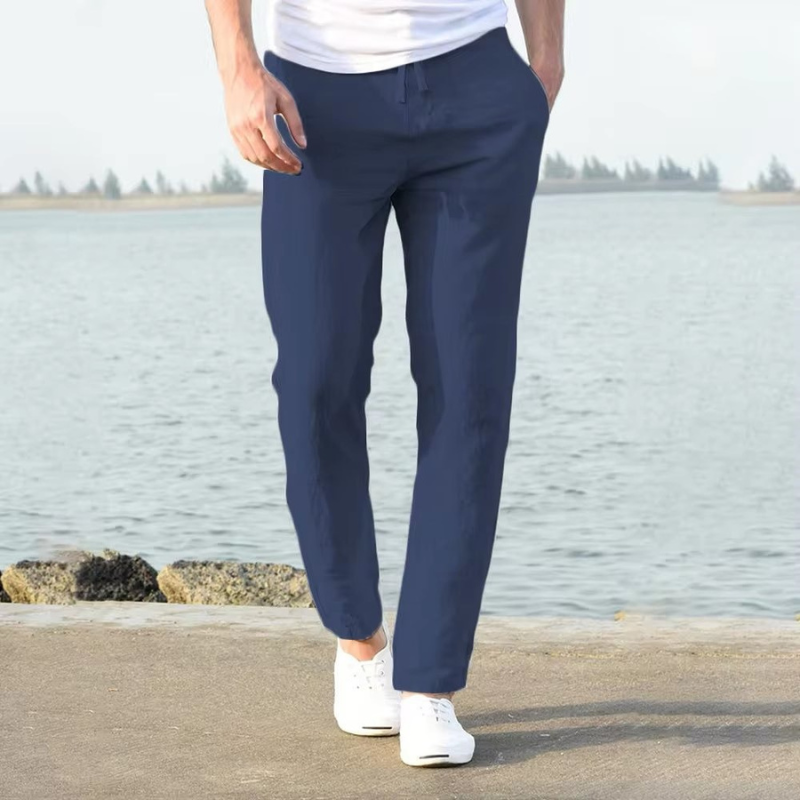 Liam | Stijlvolle Heren Broek | Linnen Zomerbroek Voor Mannen | Lichte Stof