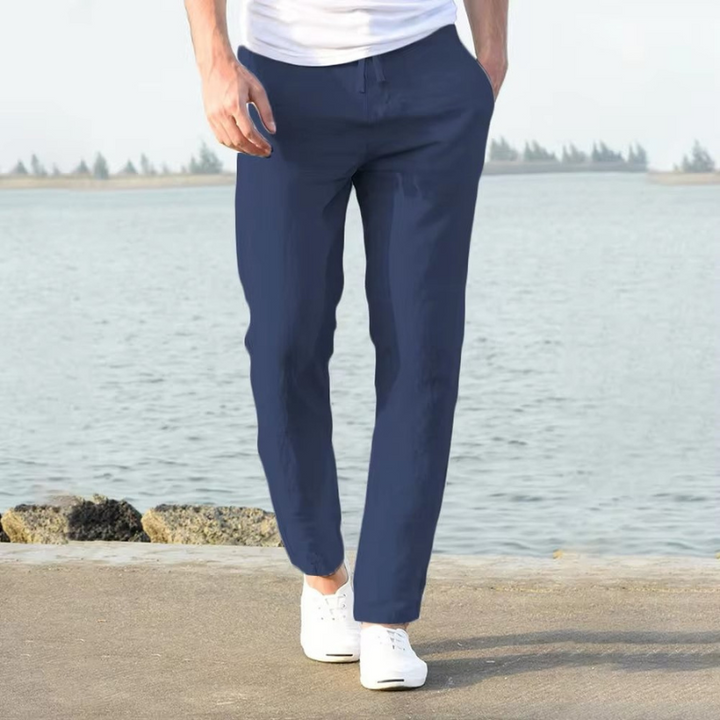 Liam | Stijlvolle Heren Broek | Linnen Zomerbroek Voor Mannen | Lichte Stof