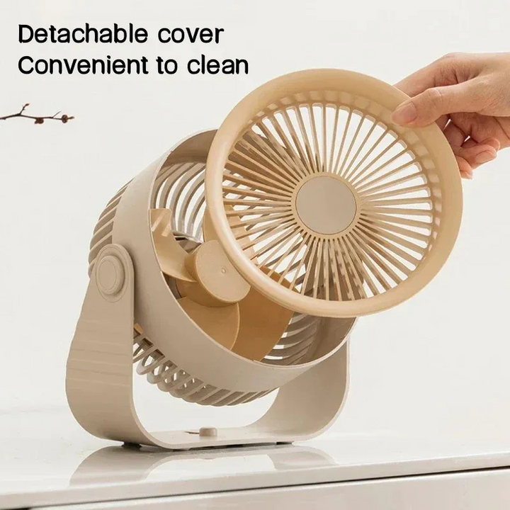 Hexton | Draagbare Wandventilator | Draadloze Tafelventilator