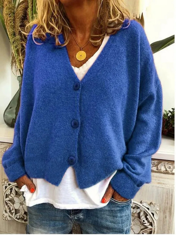 Bente | Comfortabele V-Hals Cardigan | Dames Sweater | Jumper Vest | Zachte Stof