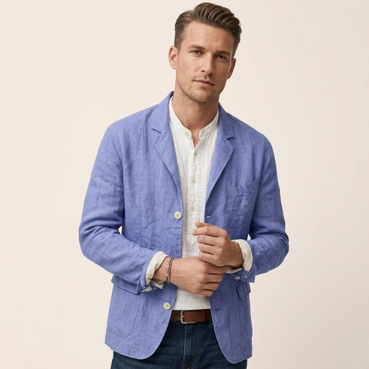 Sorata | Heren Linnen Blazer | Lichtgewicht Shirt | Moderne Elegantie