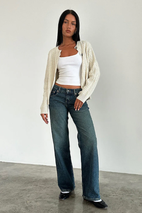 Roxanne | Low-Rise Jeans Spijkerbroek | Trendy Stretch Denim | Voor Vrouwen
