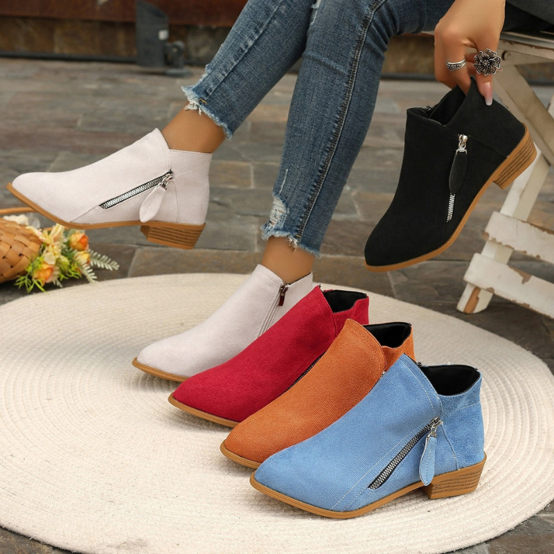 Tati | Klassieke Enkellaarzen Met Blokhak | Laarzen | Dames Schoenen
