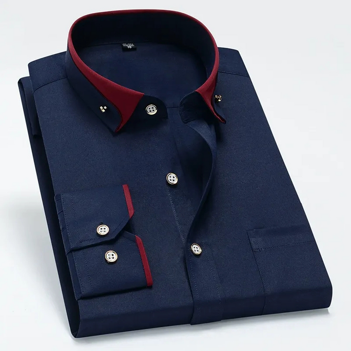 Hera | Heren Blouse Overhemd | Lange Mouwen | Tijdloze Stijl