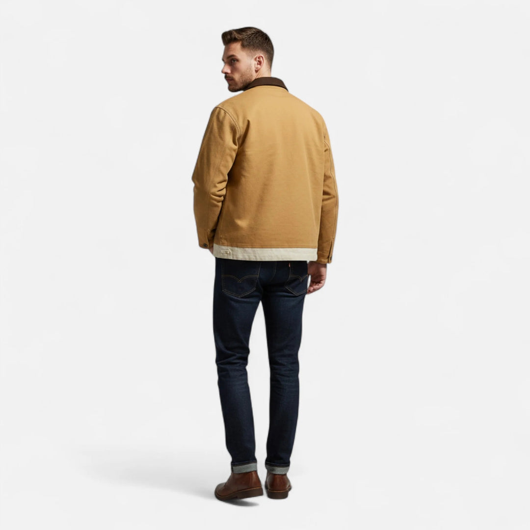 Sorata | Heren Casual Jas met Gewassen Look en Reverskraag