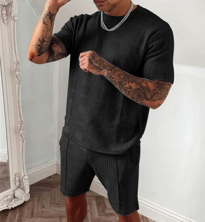 Giuseppe | Heren Luxe Zomerset | Trendy Mannen Shirt & Broek Set