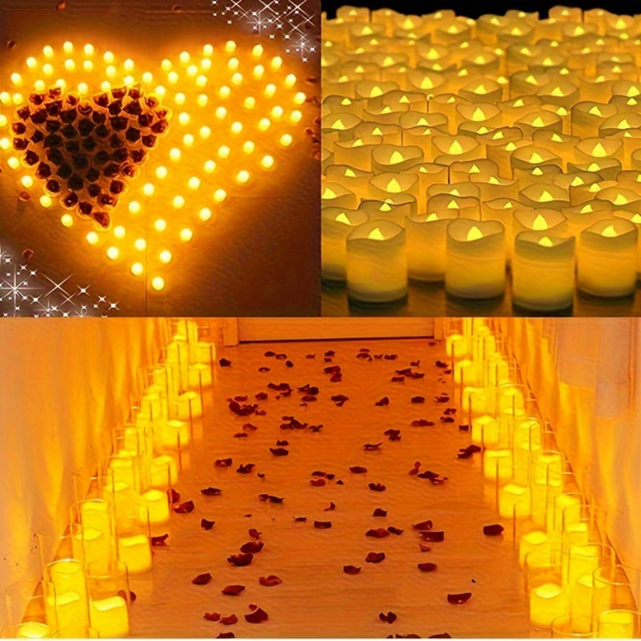 Flameless LED Kaarsen | Batterij-Aangedreven Knipperende Theelichtjes