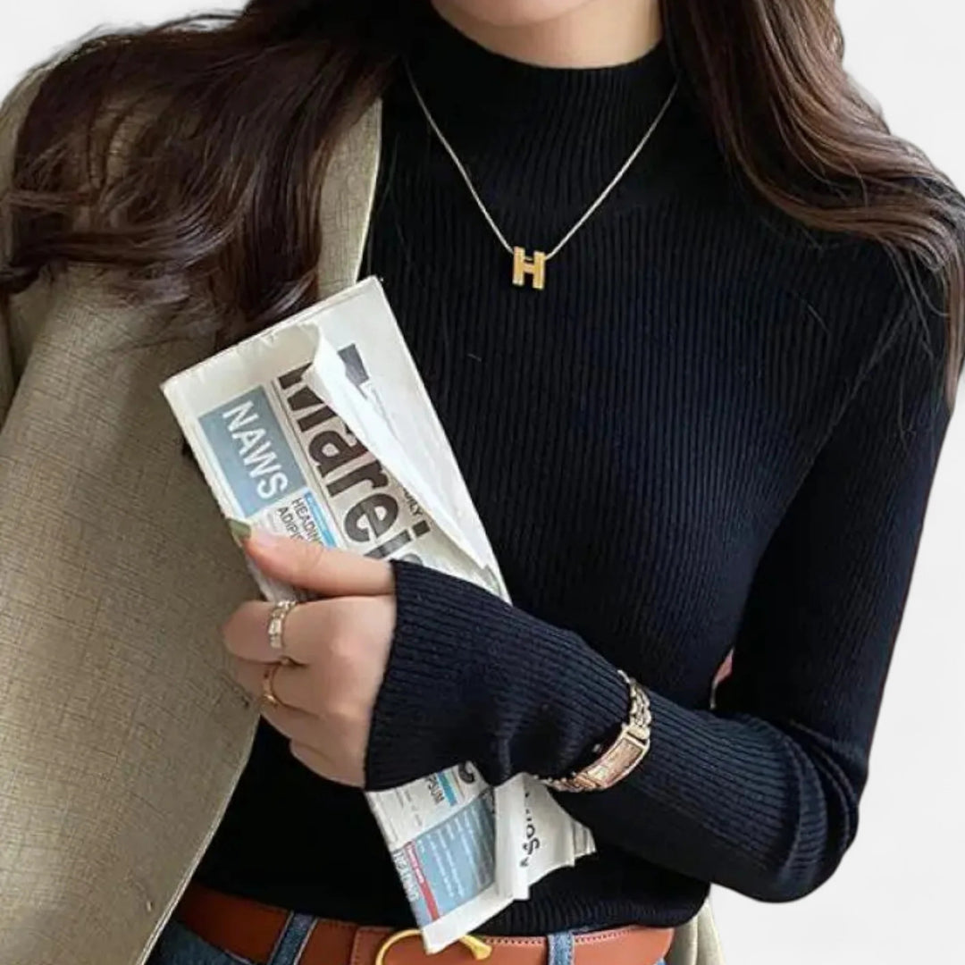 Sorata | Dames Vintage Mock Neck Trui