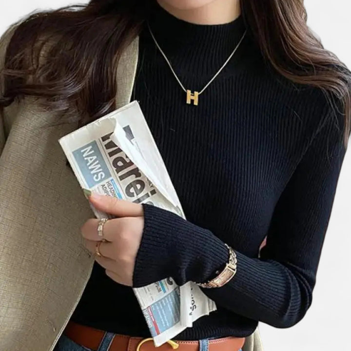 Sorata | Dames Vintage Mock Neck Trui