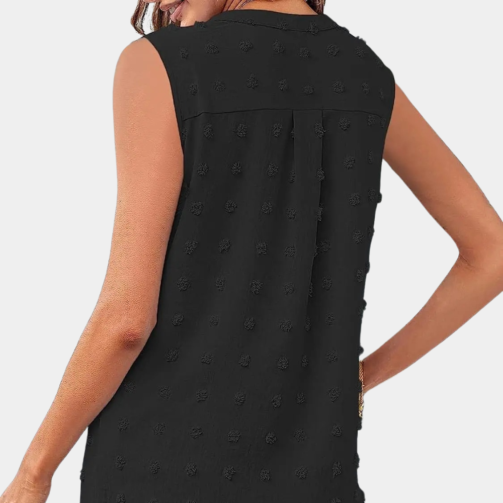 Sibel | Dames Shirt | Casual Mouwloos Zomer Top Shirt voor Vrouwen