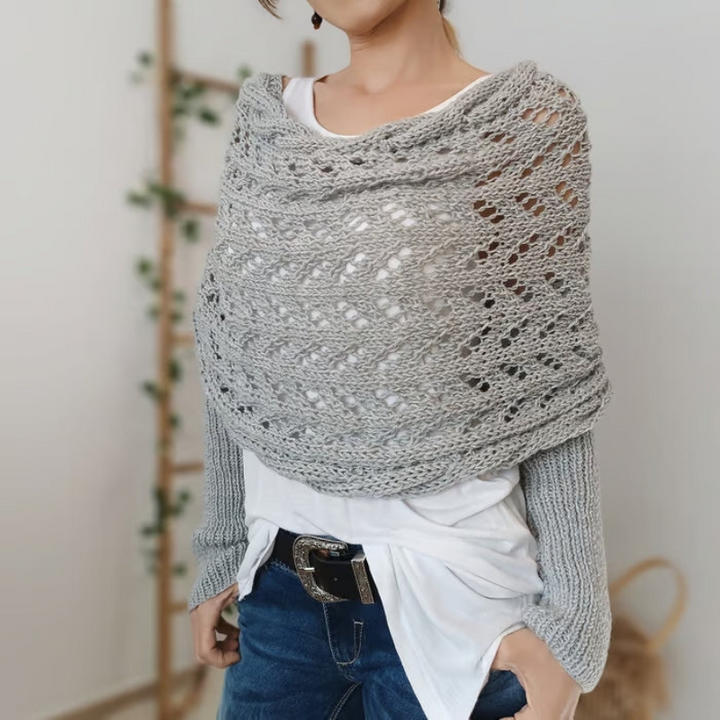 Robin | Dames Boho Gebreide Omslagdoek Sjaal | Flatterend en Comfortabel voor Vrouwen