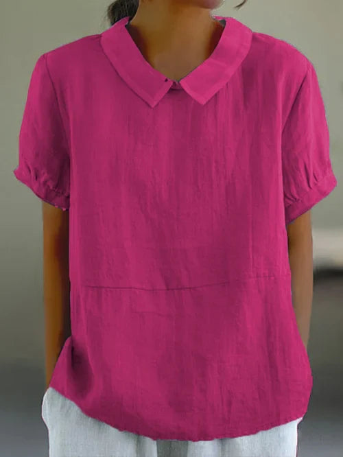Sophia | Trendy Dames Top | Shirt Met Kraag | Comfortabele Pasvorm