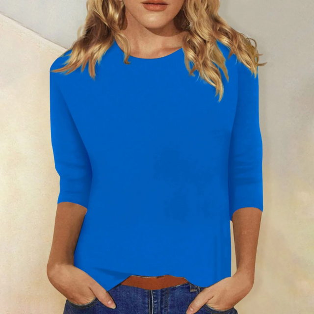 Twinkle | Dames Shirt Met Ronde Hals En Driekwart Mouwen