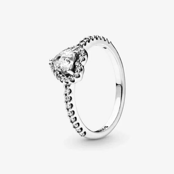 Shayan | Betoverende Dames Ring | 925 Sterling Zilver | Klassieke Hartvormig