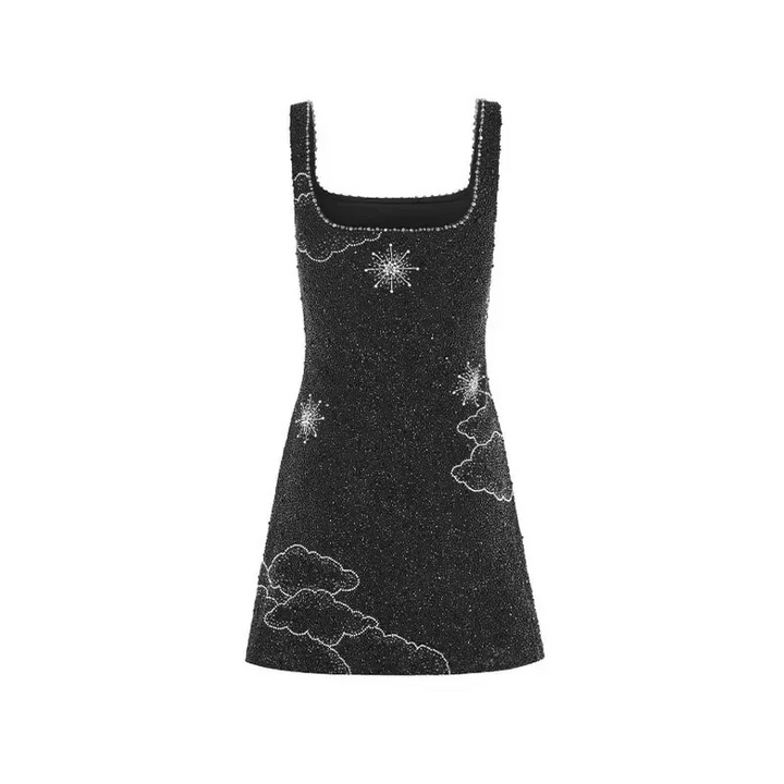 Torana | Dames Mini Jurk Met Pailletten En Bandjes