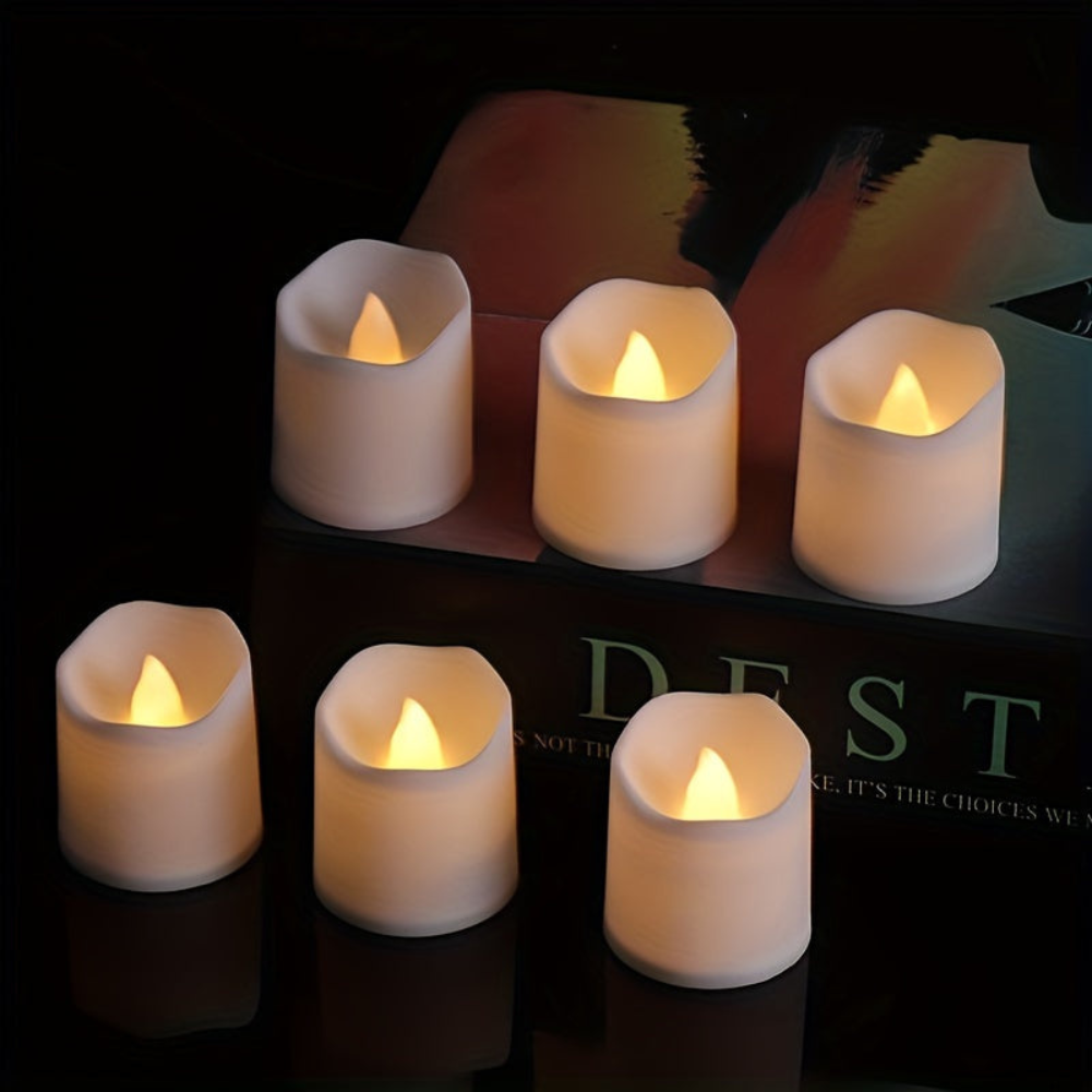 Flameless LED Kaarsen | Batterij-Aangedreven Knipperende Theelichtjes