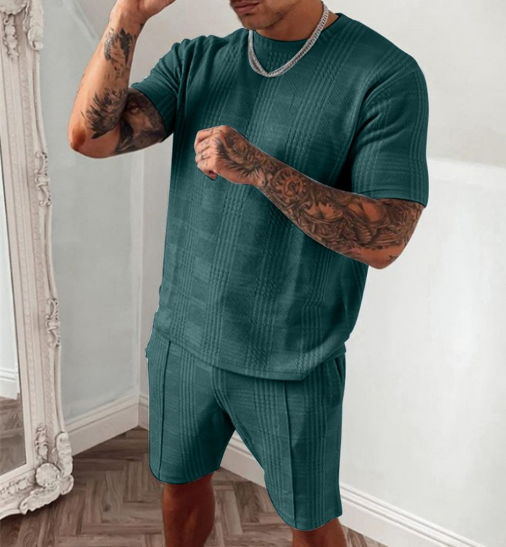 Giuseppe | Heren Luxe Zomerset | Trendy Mannen Shirt & Broek Set